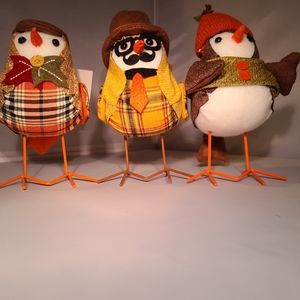 Fall Fabric Birds